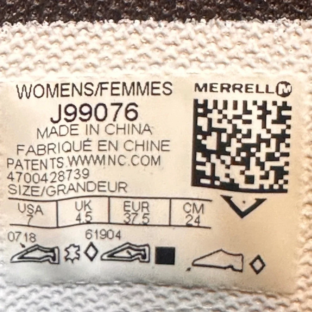 Merrell‎ Waterproof Leather Tremblant Ezra Zip Polar-Espresso Womens Size 7